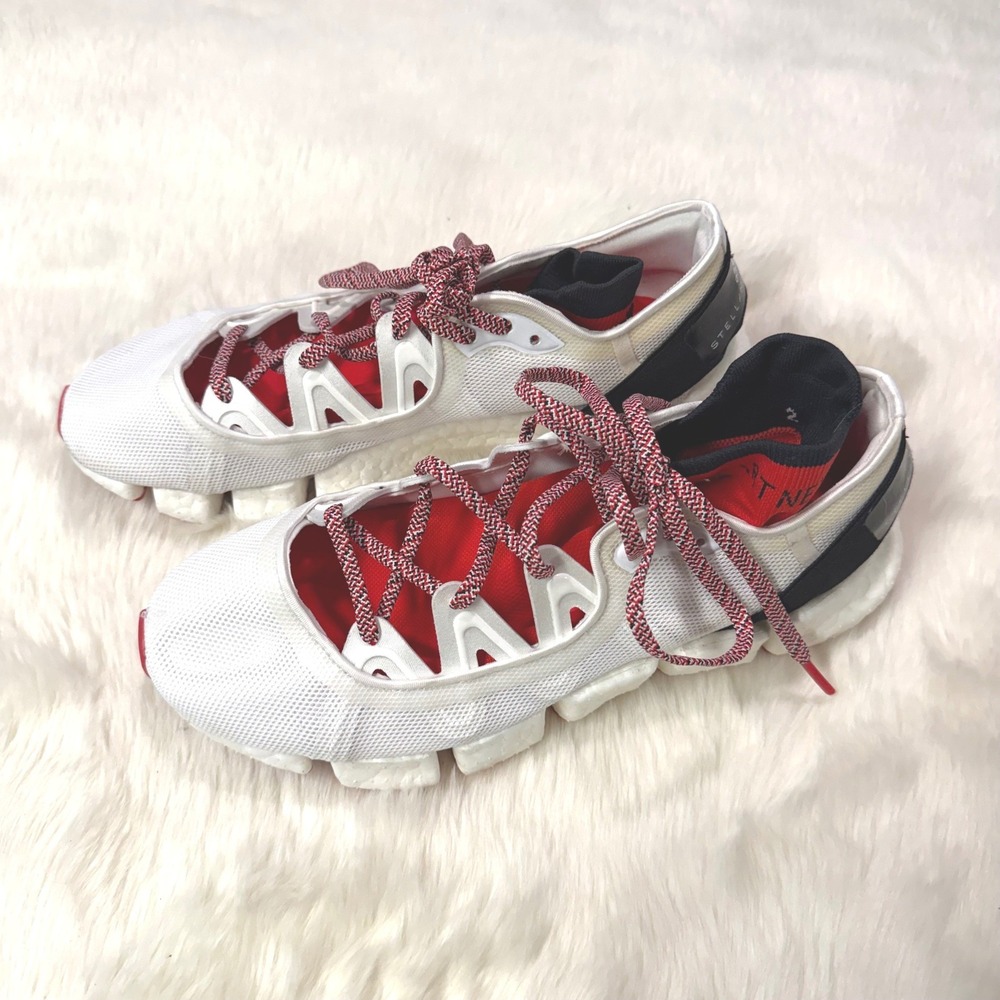 Adidas Stella McCartney Climacool vento Sneakers Womens 7 White Red Gym Running